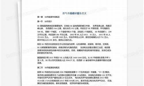 燃气价格调研报告范文参考文献怎么写_燃气